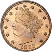 1895 Liberty 5C PCGS Proof 64