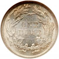 1883 Liberty Seated 10C NGC MS64 - 2