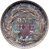 1883 Liberty Seated 10C ANACS MS64 - 2