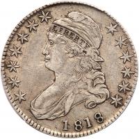 1818 Bust 50C PCGS VF35