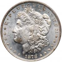 1878 Morgan $1. 7 Tail Feathers, Rev of 1878 PCGS MS63