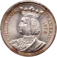 1893 Isabella Quarter Dollar