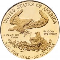 1986-W American Eagle $50 Gold Coin ICG PF69 DC - 2