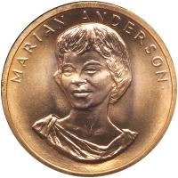 1980 American Arts Commemorative Series - Marian Anderson Gold Mint Medal ICG MS