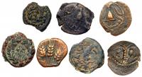 7-Piece Lot of Judaean Bronzes. - 2