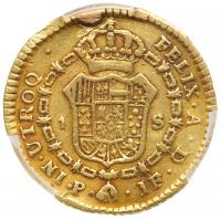 Colombia. Escudo, 1798-P JF PCGS VF - 2