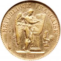 France. 20 Francs, 1898-A ANACS EF40