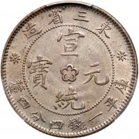 Chinese Provinces: Manchurian Provinces. 20 Cents, ND (1914-1915) PCGS About Unc - 2
