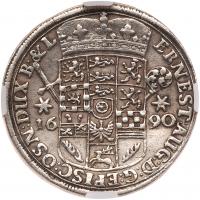 German States: Brunswick-LÃ¼neburg-Calenberg. 2/3 Taler, 1690 NGC About Unc - 2