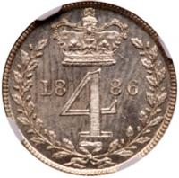 Great Britain. Maundy Set, 1886 NGC MS66 - 2