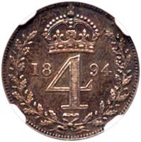 Great Britain. Maundy Set, 1894 NGC MS61 - 2