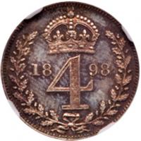 Great Britain. Maundy Set, 1898 NGC MS64 - 2