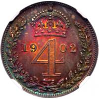 Great Britain. Maundy Set, 1902 NGC MS65 - 2