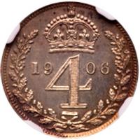 Great Britain. Maundy Set, 1906 NGC MS63 - 2