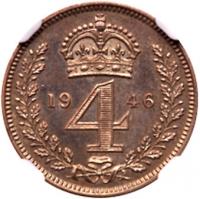 Great Britain. Maundy Set, 1946 NGC MS65 - 2