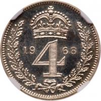 Great Britain. Maundy Set, 1963 NGC MS66 - 2