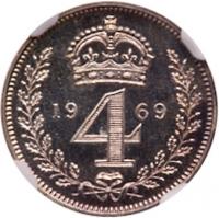 Great Britain. Maundy Set, 1969 NGC MS66 - 2