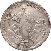 Italian States: Papal/Roman States. Scudo, 1802-R NGC VF