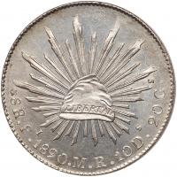 Mexico. 8 Reales, 1890-Pi MR ANACS MS61