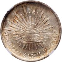 Mexico. Peso, 1901-Zs FZ NGC MS61