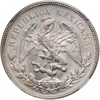 Mexico. Peso, 1908-Mo AM NGC MS61 - 2