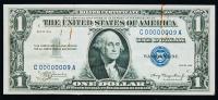 $1 Silver Certificate Serial #9