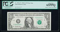 $1 1995 Federal Reserve Note, serial number F22222222*