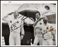 Apollo 9 Crew Signed B/W Black Number Vintage NASA Photo AND Apollo 9 Crew Signed Red Number Vintage NASA Photo