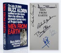 "MEN FROM EARTH": Book Signed by the Crews of Apollo 11 and Apollo 12
Armstrong, Aldrin, Collins, Conrad, Bean, Gordon. LOA by