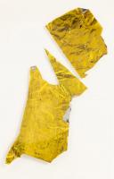 Apollo 13: Flown Thermal Mylar Film Coating, "Kapton Foil" from the Command Module "Odyssey" One Large One Medium