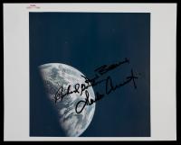 Apollo 12: Vintage Chromogenic Eath Print Red Serial Number "A Kodak Paper" Signed By Crew