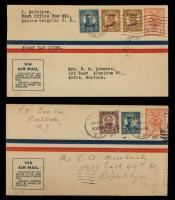 Canal Zone 1928 2Â¢ red Airmail Envelope FDC & Commercially Used