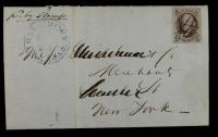 5Â¢ dark brown on 1848 Baltimore Railroad Folded Letter