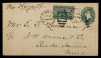 1893 3Â¢ Columbian On Uprated Stationery Envelope To Brazil