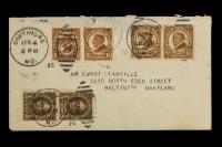 1925 Â½Â¢ Hale & 1Â½Â¢ Harding Combination FDC