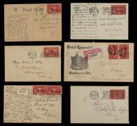 1913-14 Group Of 6 Parcel Post Covers/Cards