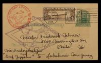 1930, $1.30 Graf Zeppelin On Flight Card