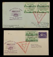 1933, 50Â¢ Zeppelin Group Of 2 New York FDC's