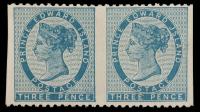 Prince Edward Island 1862-65 3d Horizontal Pair Imperf Vertically