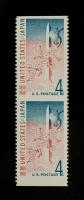 1960 4Â¢ US-Japan Treaty Vertical Pair Imperf Between