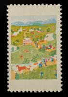 1969, 6Â¢ Grandma Moses, black & Prussian blue omitted