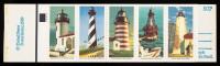 1990, 25Â¢ Lighthouses, white omitted, complete booklet