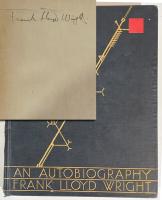 Wright, Frank Lloyd: Rare Autographed Copy of "An Autobiography, Frank Lloyd Wright" First Edition, Scarce