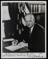 Eisenhower, Dwight: Vintage Original Photo Inscribed and Signed to Congressman Omar Burleson of Texas as President