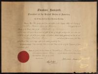 Roosevelt, Theodore: Signed Appointment as President for William Michael Bryan, as State Attorney for Delaware