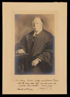 Taft, William Howard: Beautifully Inscribed, Signed and Dated Sepia Portrait as the 10th Justice of the Supreme Court