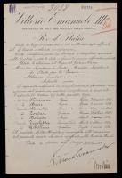 Mussolini, Benito A. and Vittorio Emanuele III Document Signed