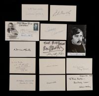 26 Autographs by Acclaimed 20th Century Playwrights and Authors, Most on 3 x 5 Cards: Beckett, Mailer, Asimov, Clark, Milosz, Go