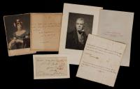 Collection of Notable European Author Including, ALS Signed Twice by Sir Walter Scott, Elizabeth Benger, Madame Anna de StaÃ«l +