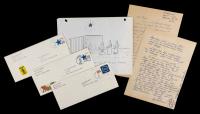 Letters Written While Incarcerated, John Gacy + Hand Illustrated Christmas Cartoon and Letters by Lynette "Squeaky" Fromme